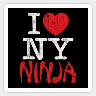 I Love NY Ninja Sticker